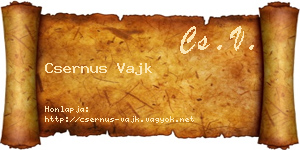 Csernus Vajk névjegykártya
